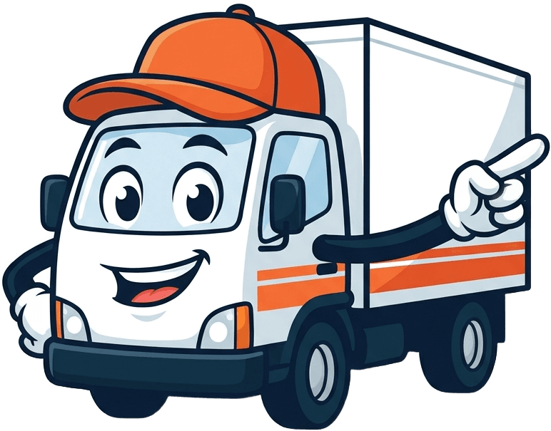 Smooth the moving truck mascot